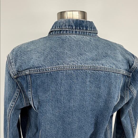 Anthropologie Pilcro Women’s Oversized Denim Jean Trucker Jacket Size XS - Picture 5 of 16